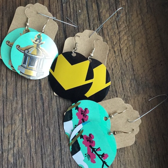 Artisan Made Jewelry - Bundle of Funky Soda can earrings